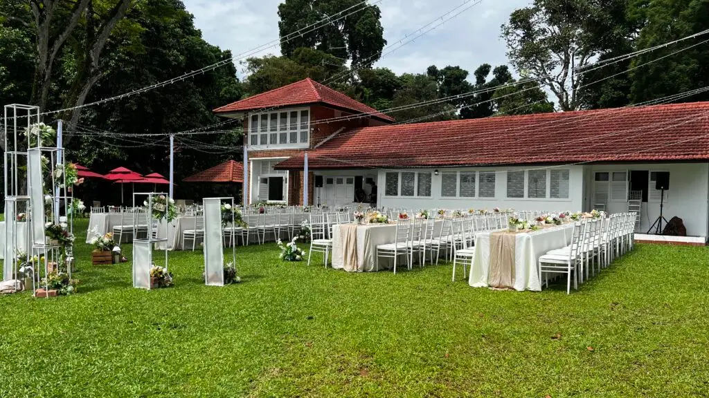 Sound system for garden parties and weddings