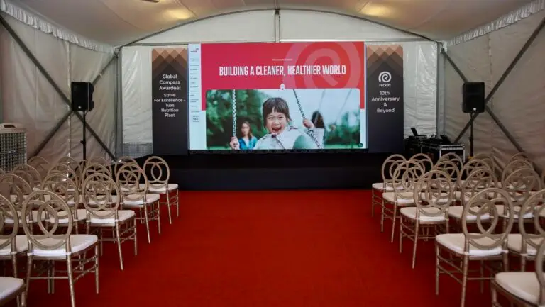 LED Wall Rental 5m X 3m for Reckitt 10th Anniversary Celebrations