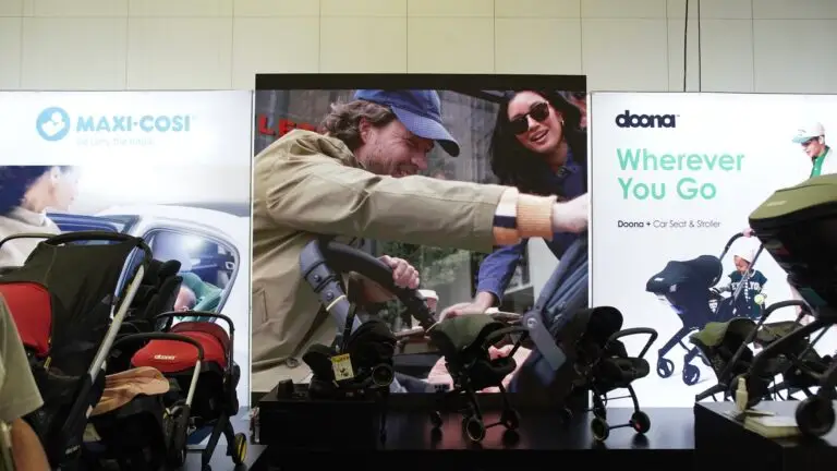 LED wall at Doona’s trade show booth. Marina Bay Convention Center.