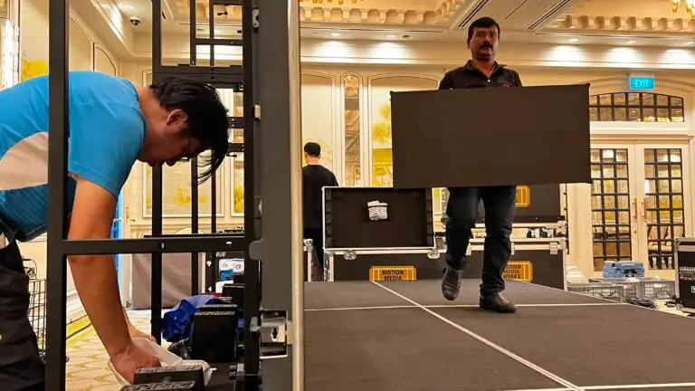 LED Video Wall Rental and Event Audio Visual Production at Raffles Hotel Singapore