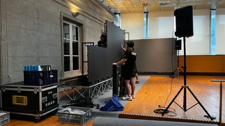 LED wall rental and setup at National Gallery supreme court wing